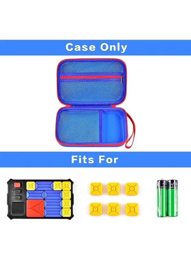 حافظة ألغاز جيكر سوبر سلايد الزرقاء المتينة من إيفا مع أقسام وسحاب - Image 4